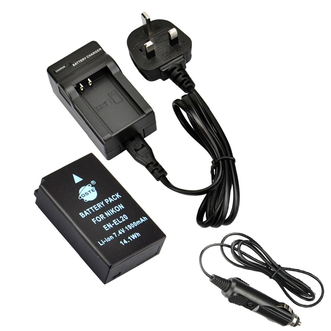 Dste En El Rechargeable Li Ion Battery Charger Dc125u For Nikon Coolpix A Nikon 1 J1 Nikon 1 J2 Nikon 1 J3 Nikon 1 Aw1 Nikon 1 S1 Nikon 1 V3 Digital Cameras
