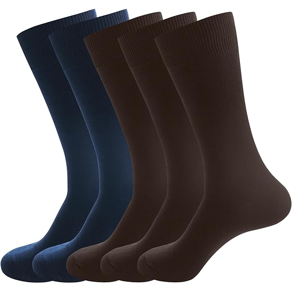 Amazon.com: Royal Classic Dress Socks Natural Cotton 12 Pairs SOLID BROWN  COLOR Formal Socks 10-13 : Clothing, Shoes & Jewelry