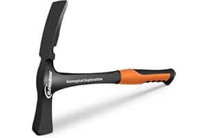 GLOROUSAMC 36 oz Ultra Rock Pick Hammer – Heavy-Duty Masonry & Bricklayer Tool with Comfortable Rubber Grip – Ideal for Rock Hounding & Geological Study