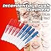 WINOMO 50pcs 2.5mm Dental Orthodontic Oral Care Interdental Brushes Between Teeth Brush Kit