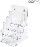 Deflecto 4 Tier A5 Portrait Literature Holder Pack of 4 Multi-Tier File Holder view 3