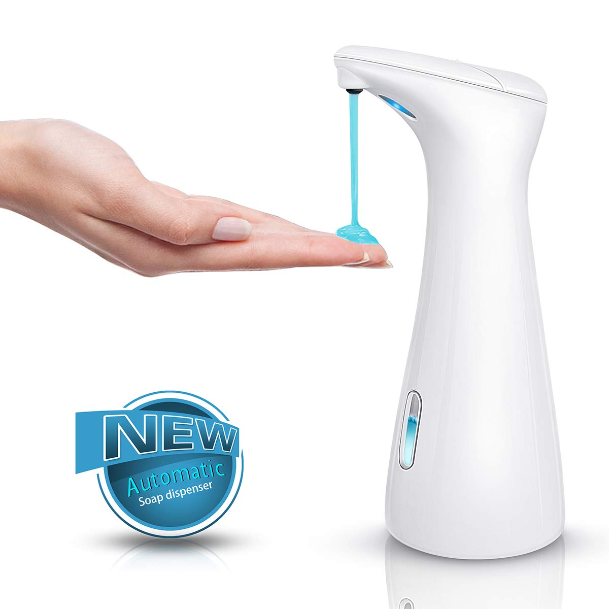 TESEU Soap Dispenser Automatic Soap Dispensers 200ml, Hands Free Soap Dispenser with Infrared Motion Sensor, Stainless Steel Battery Operated Liquid Soap Dispenser for Kitchen Bathroom