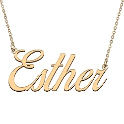 HUAN XUN Customized Custom Simple Any Name Necklace
