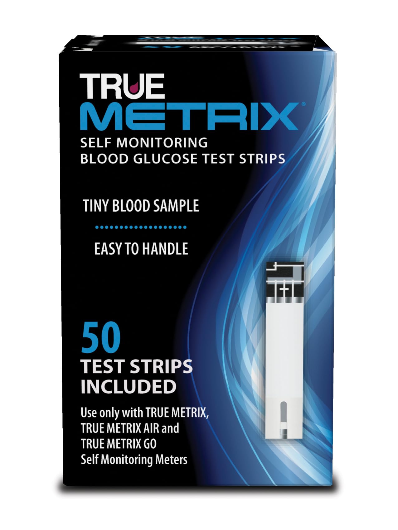 True Metrix Blood Glucose Test Strips, 50 Count