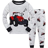 Popshion Boys Pajamas 100% Cotton Planet Pjs Toddler 2 Piece Sleepwear Kids Clothes Set Size 3t -10t