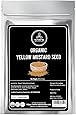 Naturevibe Botanicals Organic Yellow Mustard Seeds, 16 oz, Package May Vary