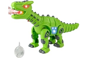 Remote Control Dinosaur Toys for Boys 3 4-7 8-12- RC Realistic Big Robot Dinosaur Gifts for Kids, Interactive Dino with Light