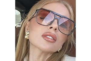 1 Pair Women'S Sporty Retro Large Square Fashion Sunglasses
