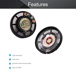 Fielect 5Pcs DIY Magnetic Speaker 0.25W 8 Ohm 29mm