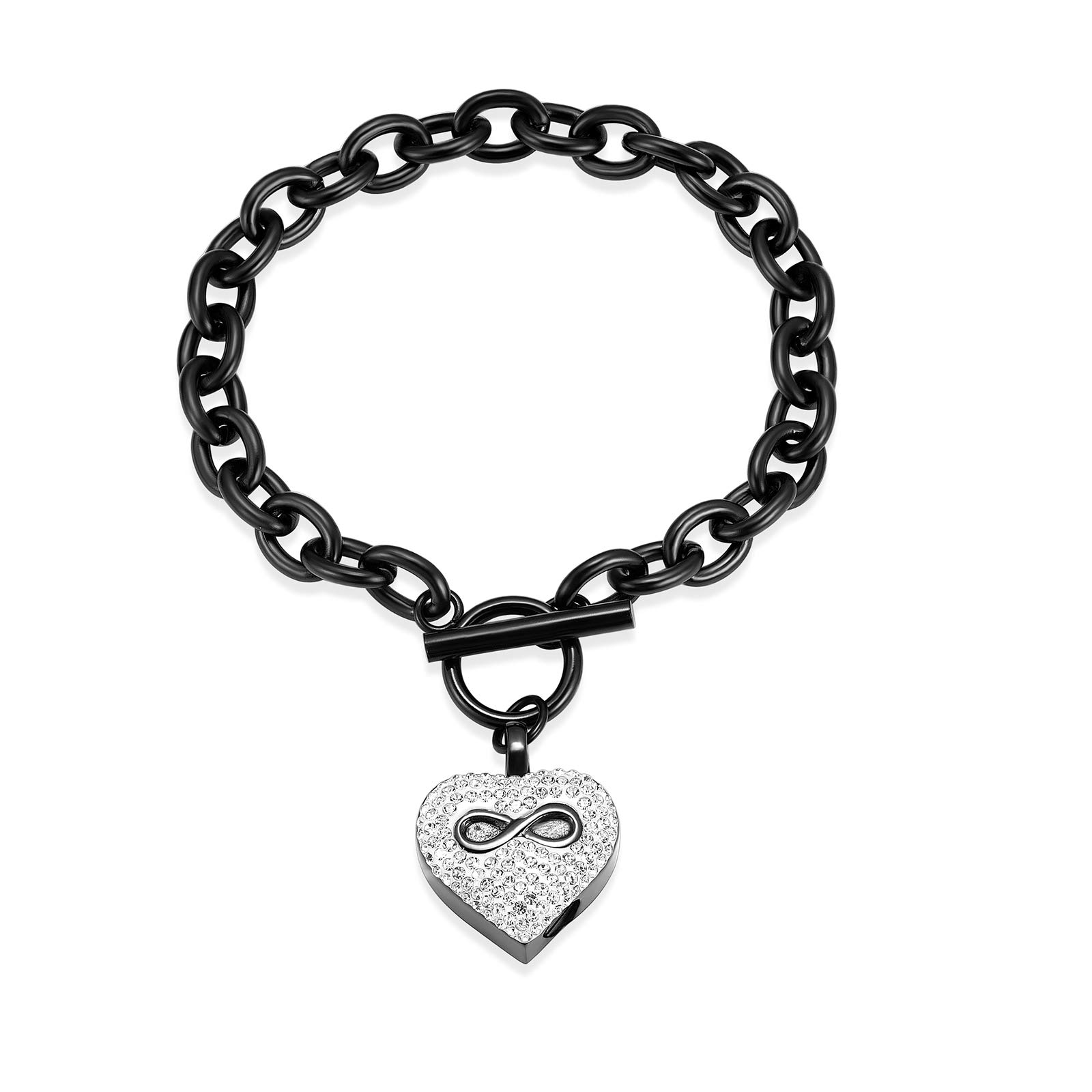 Minicremation Dog Paw Print Cremation Jewelry for Ashes Memorial Urn Bangle for Pet Stainless Steel Urn Bracelet Ashes Holder