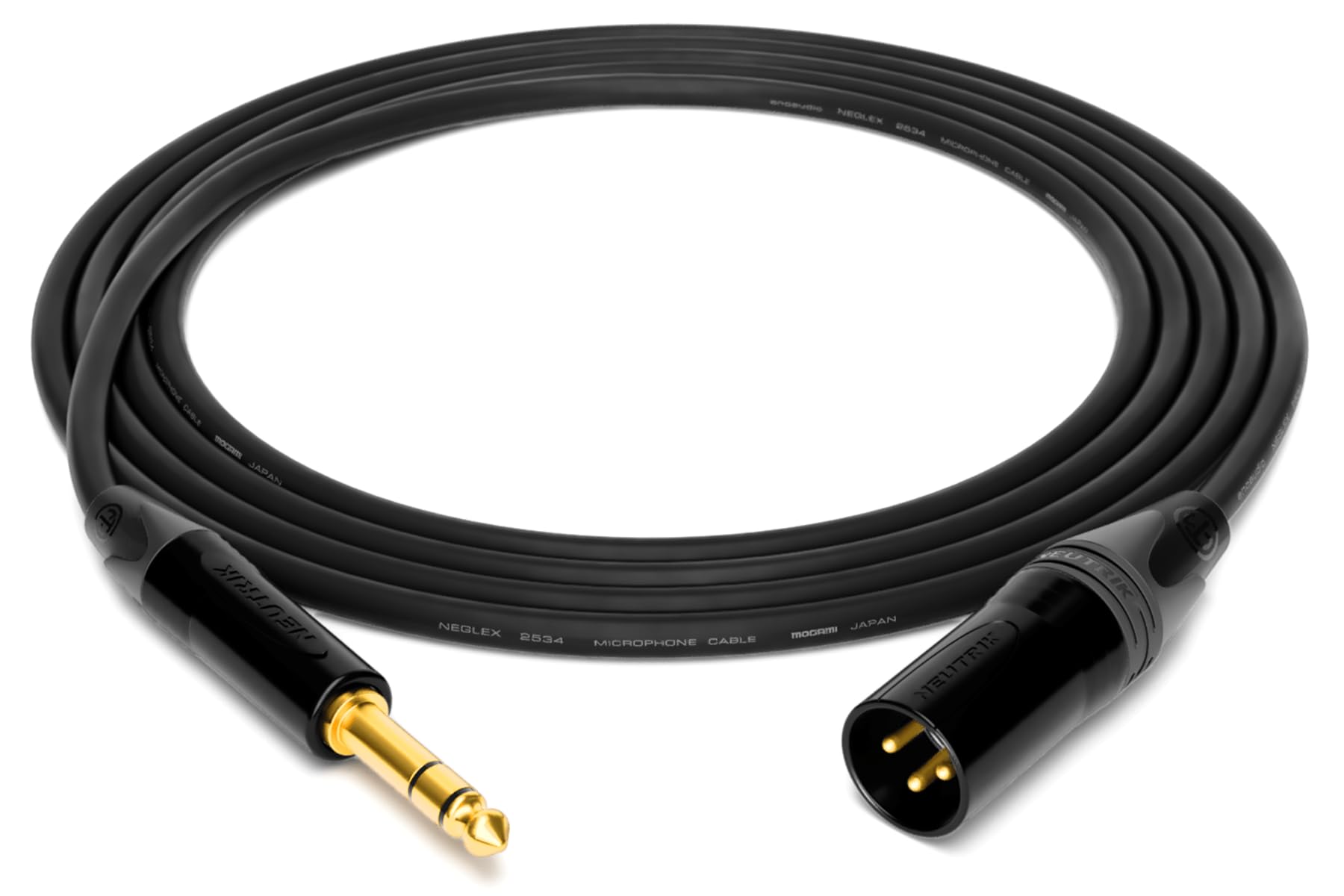 enoaudio Mogami 2534 Quad Studio Reference Cable Balanced | Neutrik 6.3mm TRS – XLR male | HiFi - 1.5 m
