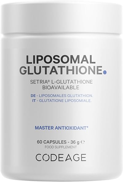 Codeage Liposomal Glutathione 60 Capsules Setria L-Glutathione 250 mg