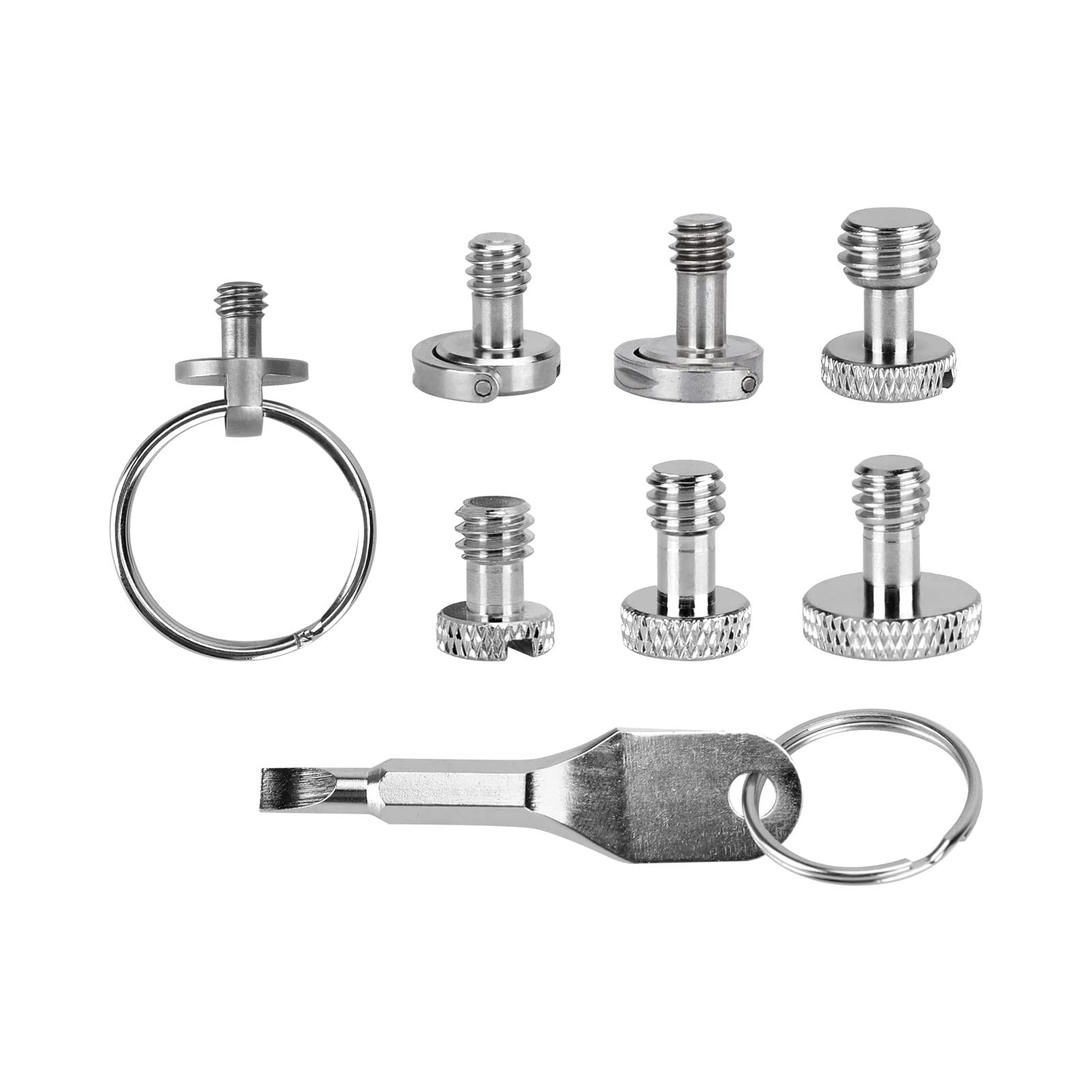 SZRIG Camera Cage Adapter with 1/4"-20 & 3/8-16 Screw Pack for Tripod Screw Accessories(8 Pieces)