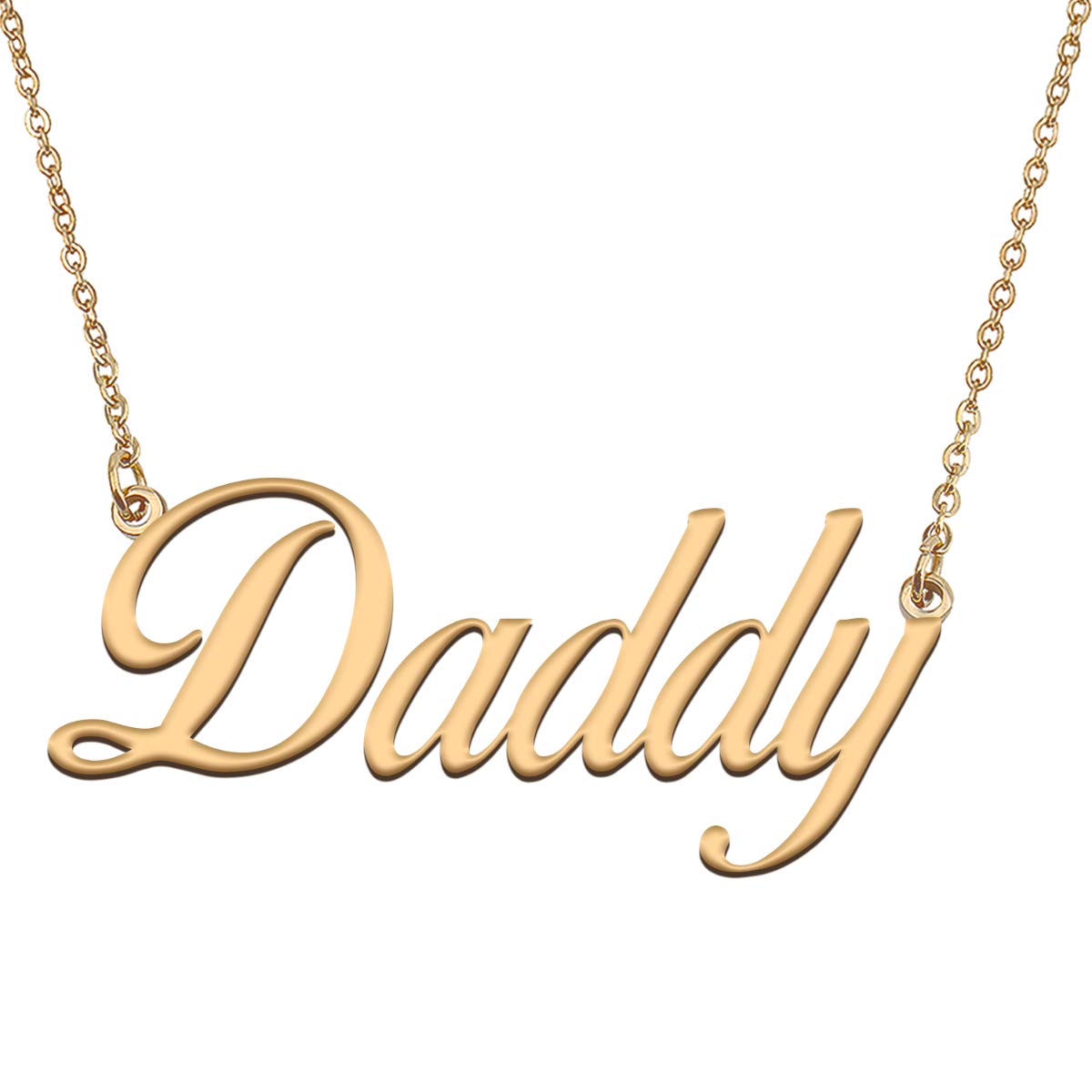 HUAN XUN Customized Custom Simple Any Name Necklace