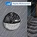 AMIR Solar Fence Lights Outdoor, 4 Pack 22LM Deck Lights, Auto On/Off Dusk to Dawn Post Lights, Waterproof Solar Garden Decorative Step Light, for Wall, Pathway, Driveway, Patio, Yard, Garden (Black)