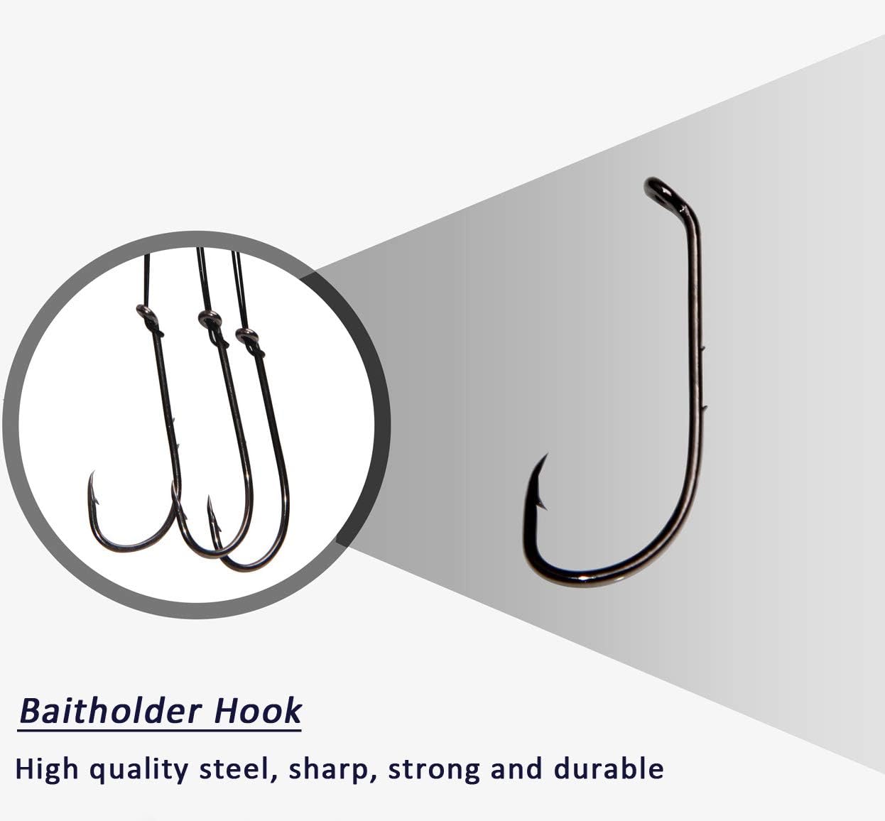 JSHANMEI Fishing Wire Leader Hook Rigs - 24pcs BaitHolder Fishing Hooks Stainless Steel Fishing Wire Leader with Swivel Hook Fishing Lure Bait Rigs Saltwater Fishing Tackle : Sports & Outdoors