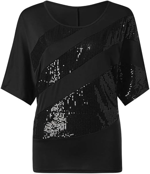 black and silver sparkly top