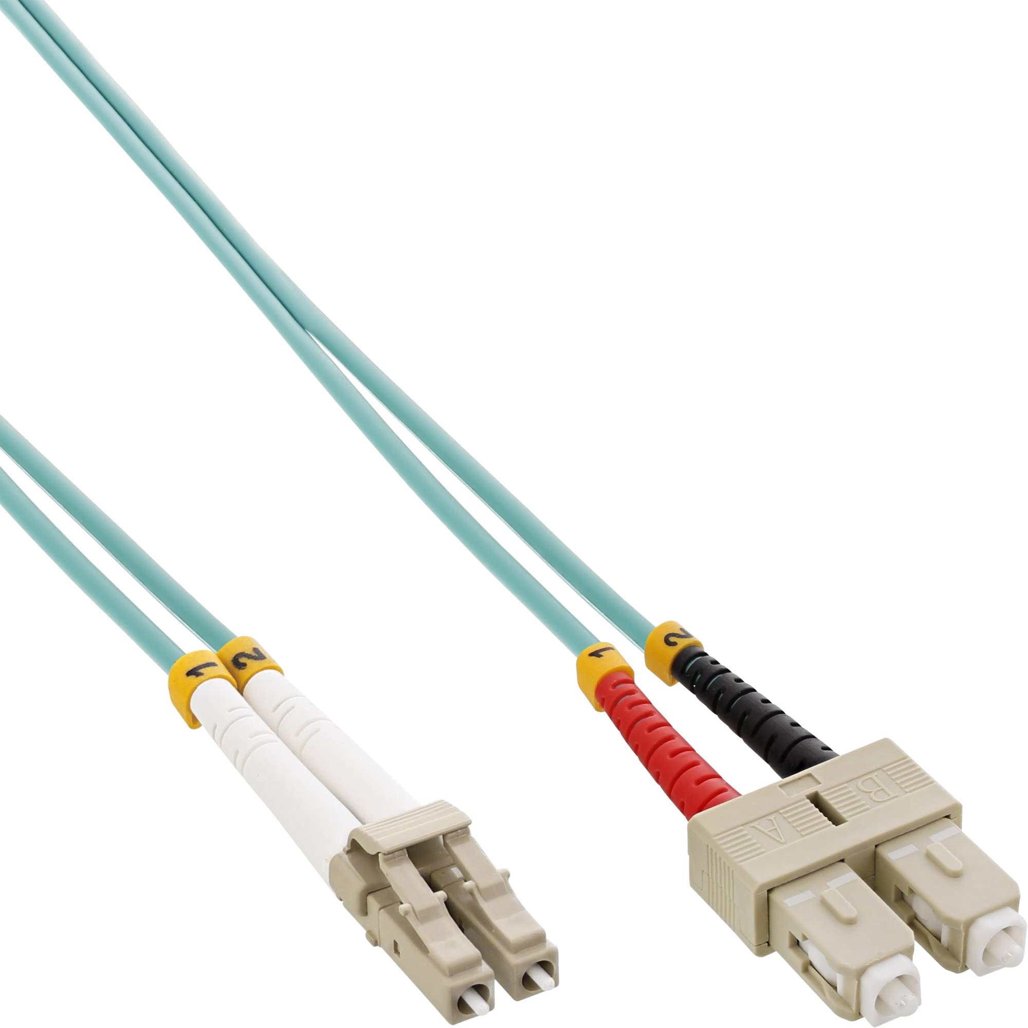 InLine 88641O LWL Duplex Cable LC Male to SC Male OM3 / 1 m