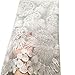 pqdaysun 5 Yards African Lace Fabrics Nigerian French Lace Fabric F50614 (5 Yards, White)