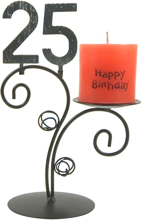 Sungross Leuchter Happy Birthday 25 Geburtstag Amazon De Kuche Haushalt