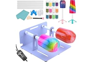 LFSUM 2 Double Cup Turner for Crafts, Tumbler Spinner Machine Kit, Glitter Epoxy Tumblers