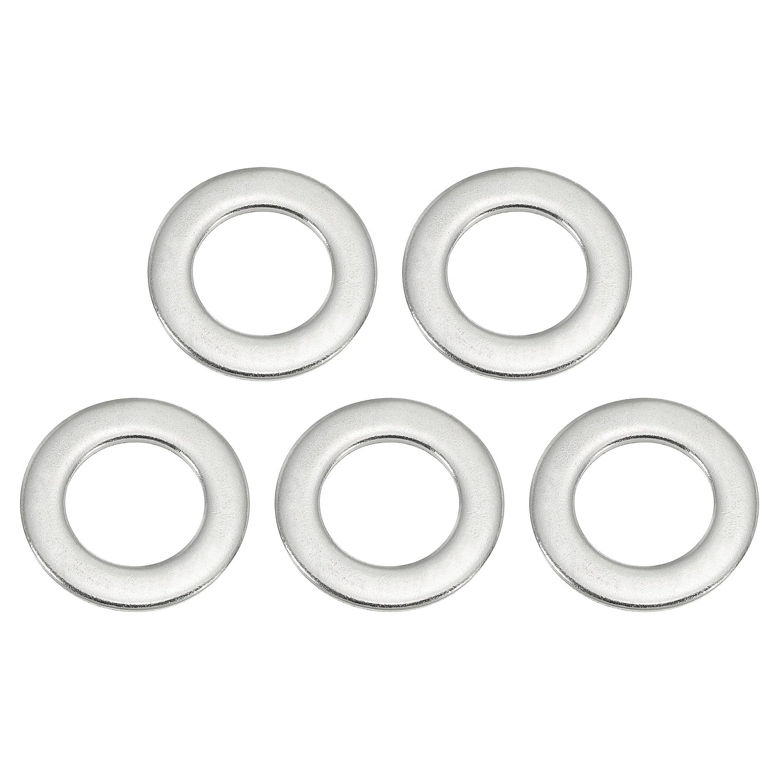 PATIKIL Flat Washers, 5 Pack 316 Stainless Steel 8/9" ID x 1 1/2" OD x 0.12" Thickness Washer Flat Plain Washer for Screws Bolts Assortment