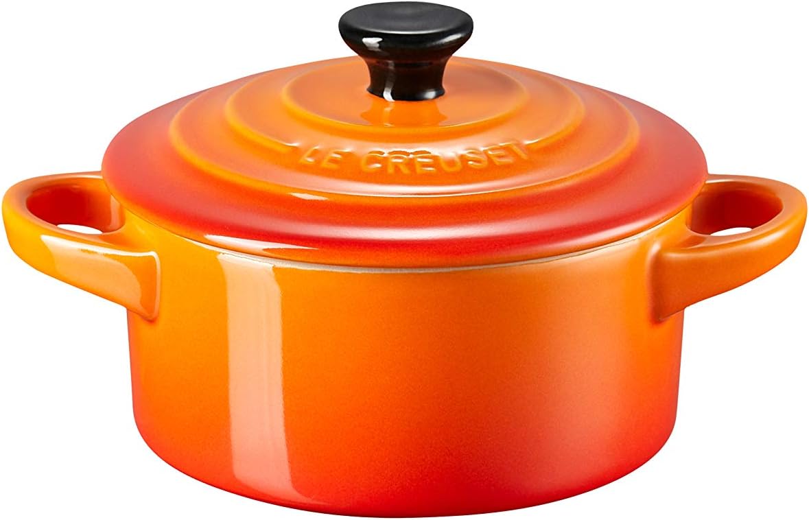 LE CREUSET Stoneware Petite Round Casserole, 0.25 L, Volcanic, 71901100900100, 200 ml