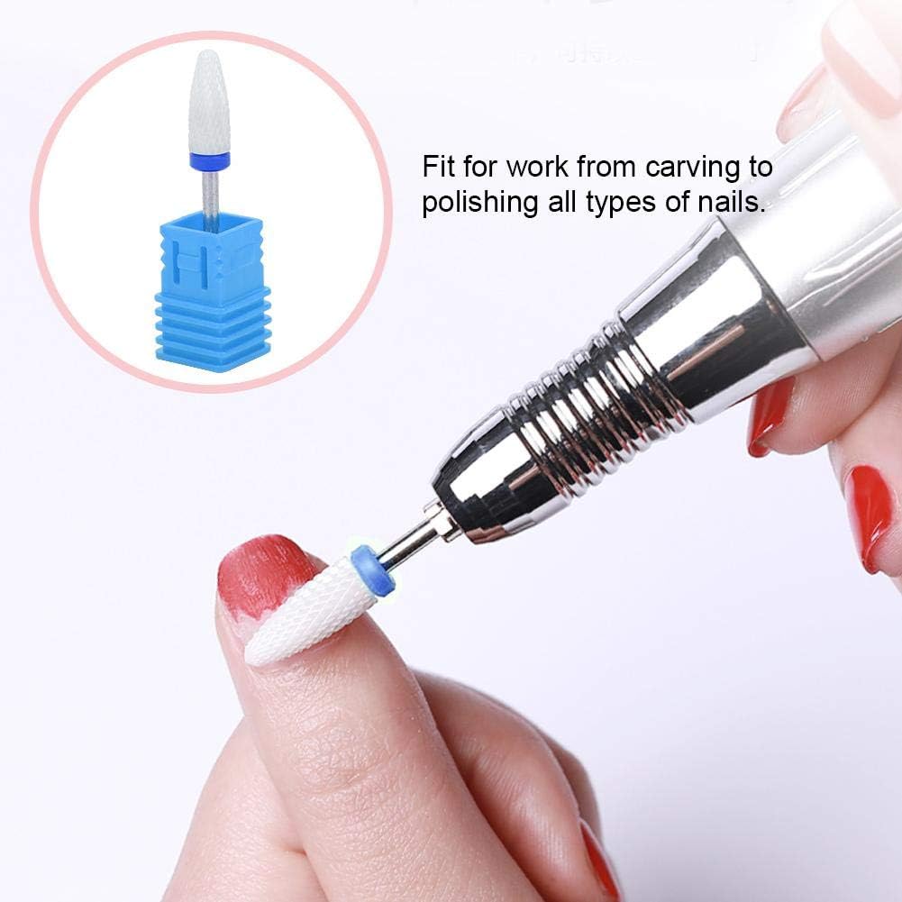 Ceramic Nail Drill Bit Cone Shape Professional Grinding Head for Nail Art Manicure Polishing Tools Blue - Image 5