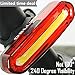DBLLXX Super Bright Bike Light LED USB Rechargeable, Bike Tail Light 6 Modes,Waterproof,Helmet Light Accessories Fits on Any Bicycles,Easy to Install for Cycling Safety Flashlight