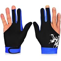 Gants De Billard à 3 Doigts Patikil – Pour Main Gauche Et Droite, Polyester Respirant, Taille Unique