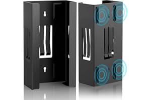 Mxsapve Magnetic Glove Box Holder, Disposable Glove Dispenser Wall Mount, Metal Glove Rack Organizer for Rubber Latex Gloves Tissue Box, Black