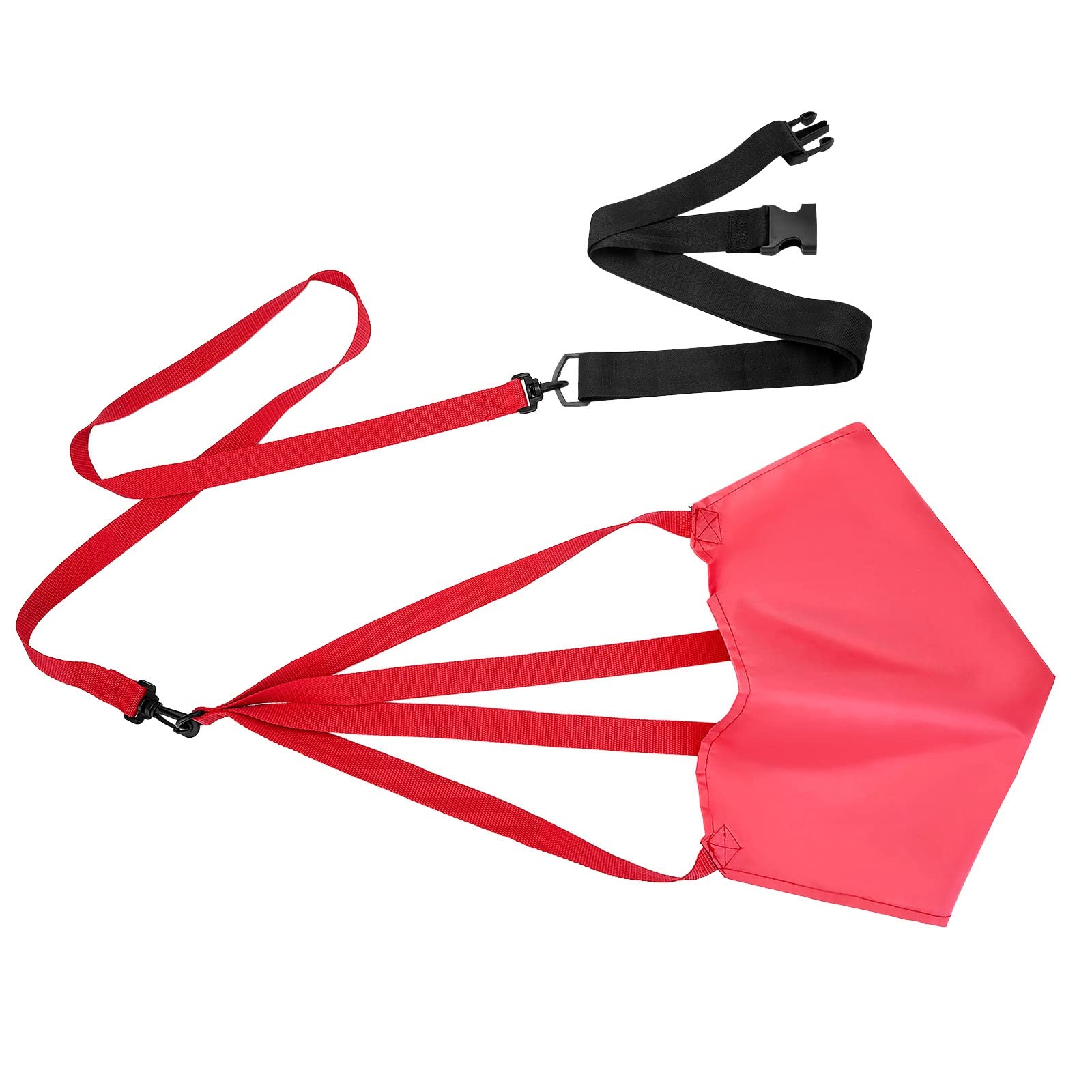 DcnrInsr Swimming Strength Training Resistance Belt Swim Training Exerciser Belt Parts Kit with Drag Parachute for Adults Children