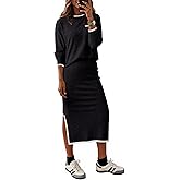 Dokotoo 2 Piece Sets for Women Sweater Dress Knit Travel Outfits Winter Dresses Skirt Set
