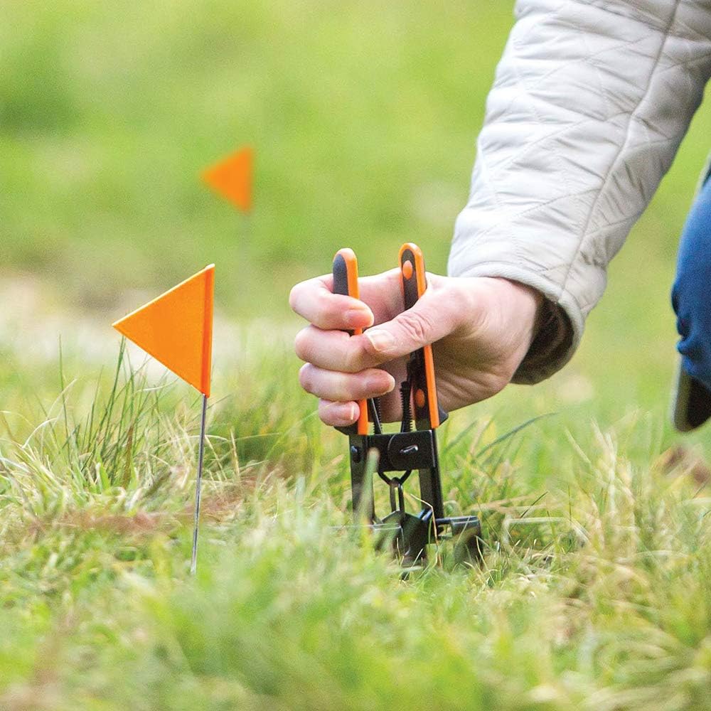 The Big Cheese Hi-Vis Mole Trap Marker -5-Pack. Stainless Steel Spike with UV Light Resistant Plastic Flag - Image 5