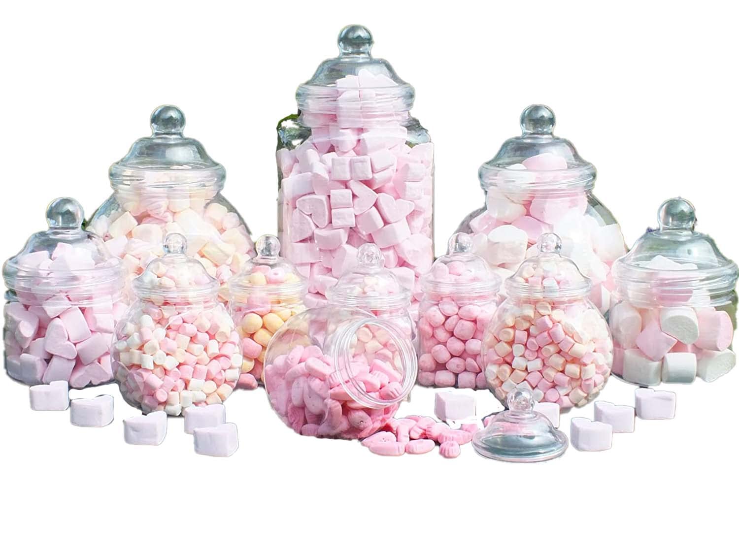 Plastic Jar Party Pack-12 Assorted Jars