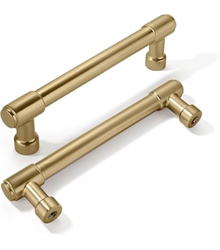 10 Pack - Cosmas 4391gc Gold Champagne Modern Cabinet Hardware Knob - 1-1/4' Inch Square - Dutch Goat