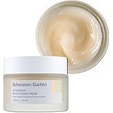 Schwanen Garten Moisturizing Cream 1.69oz / 50ml - Lightweight priming day moisturizer, Organically grown & Handpicked ingredients, SG Antioxidant source, Vegan, Clean beauty, Korean skincare