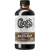 Cook's Pure Hazelnut Extract for Baking, Cooking &amp; Coffee, 8 oz | Rich buttery aroma; gluten-free, vegan, kosher &amp; allergen-free; family owned 100+ years