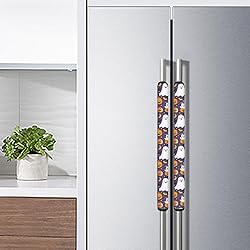 ASQVTIFE Halloween Fridge Handle Covers Set of 2