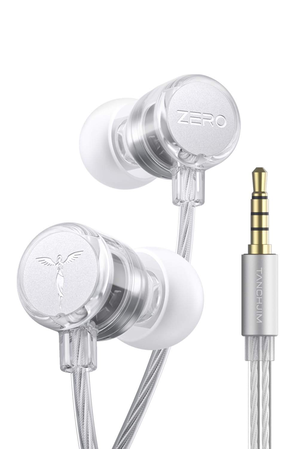 Photo 1 of TANCHJIM Zero Ultima in-Ear High Sound Quality Wired HiFi Round Hole Universal Earphone Wired Earphones Headphones Gaming IEM Earburds (3.5mm with Mic)