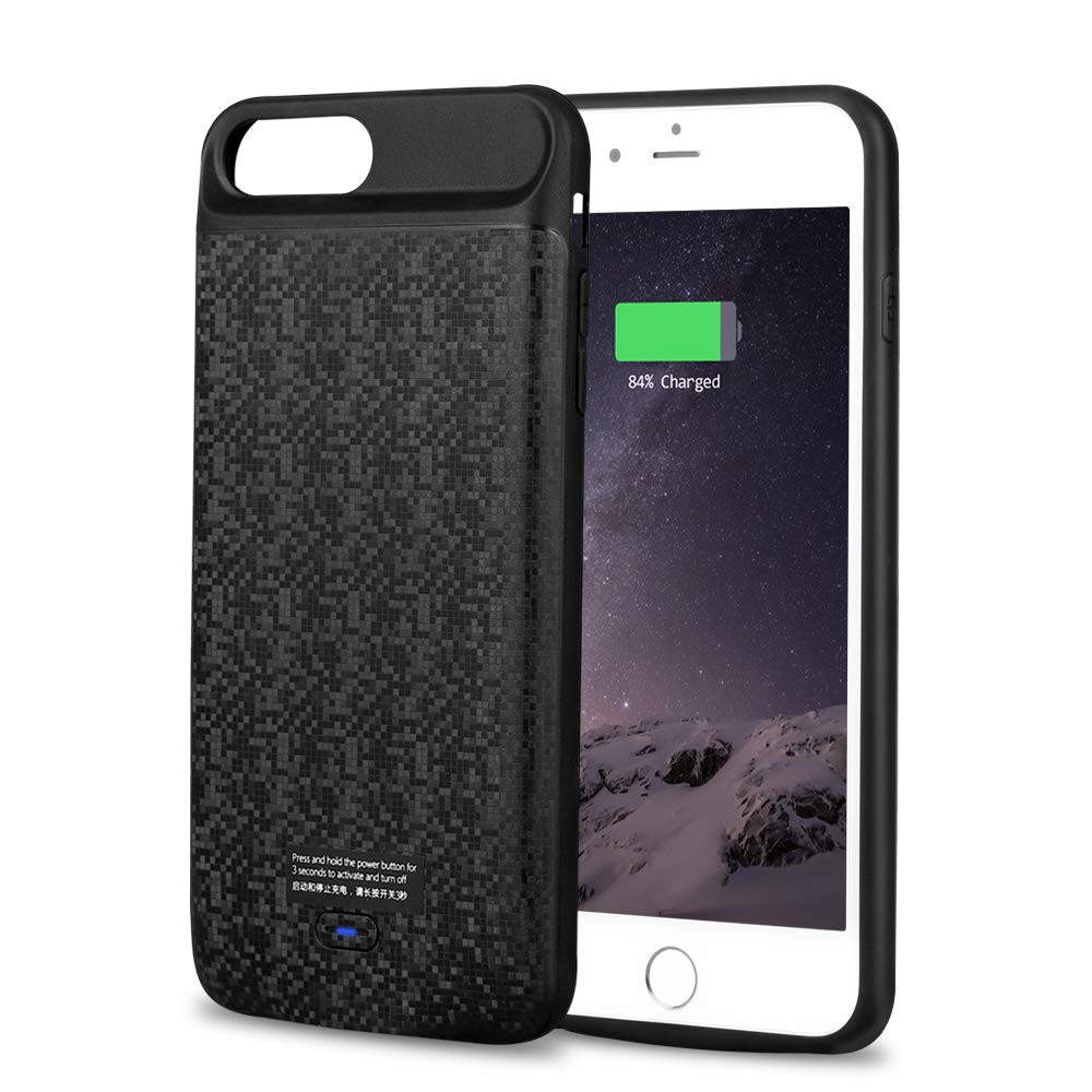 Mbuynow Iphone Charger Case Battery Case Iphone 6 plus / 7plus / 8 plus / 3700mah 5.5 Inch Slim External Charger Case Rechargeable Portable Iphone Battery Case
