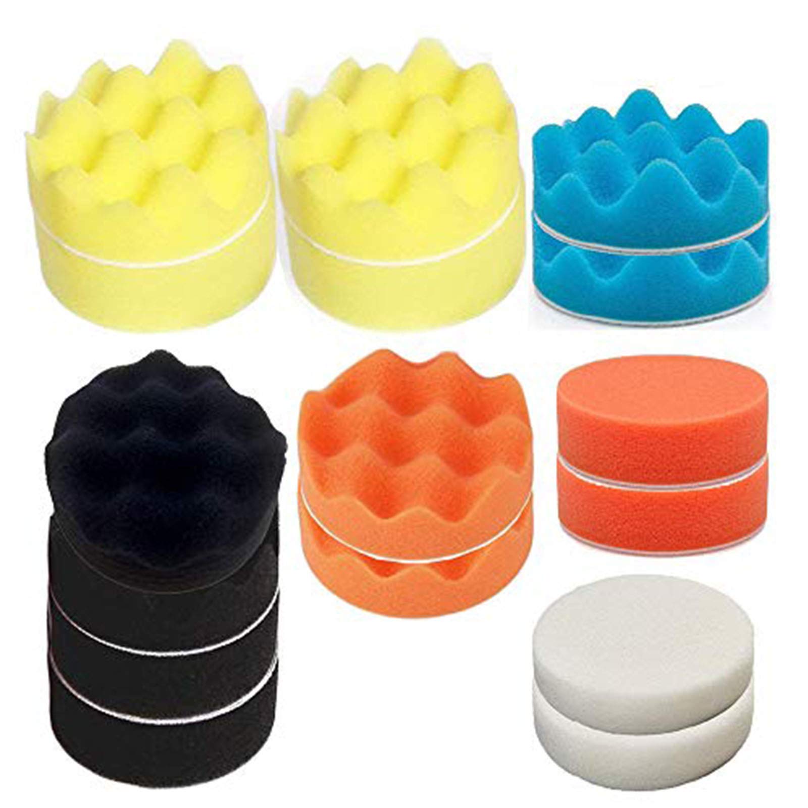 OxoxO 16 Pcs 125mm Polishing Sponge Pads (16 Pcs)