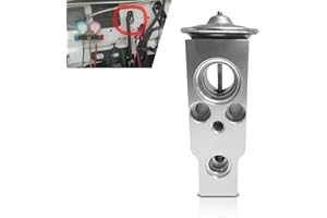 icykale 1 PC Car Air Conditioning Expansion Valve, Lightweight and Corrosion Resistant Steam Engine Air Conditioning Valve, Auto Engine Replacement Parts, Universal for Cars (Silver)