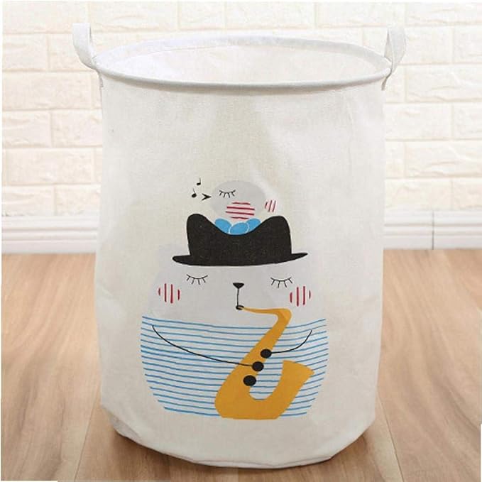 JBNS Servicio De Lavandería Cesto con La Manija del Gato Impresión