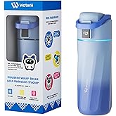 BOOST Smart Water Bottle with Reminder & Tracker, 16oz Kids Water Bottle for School, DIY Refrigerator Magnets, BPA-Free Vacuum Insulated Stainless Steel, Ideal Gift for Christmas, New Year