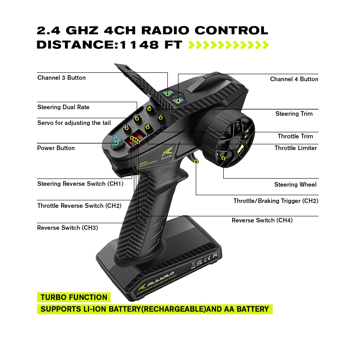AMORIL 1:10 AK-787 Fast Brushless RC Cars,Top Speed 120KM/H Large Remote Control Cars with 6 Lights for Adults,4x4 On-Road Hobby Racing Vechile with Aluminum Shaft,Rubber Tire,Green