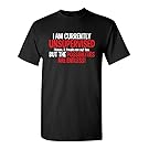 Feelin Good Tees I Am Currently Unsupervised Adult Humor Novelty Graphic Sarcasm Funny T Shirt M Black1