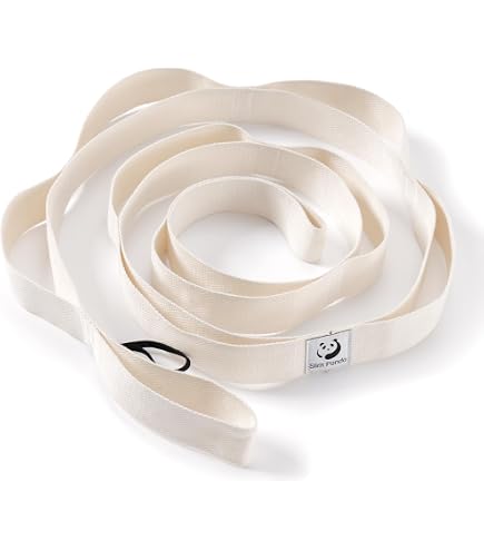 Sangle De Yoga Trideer - 10 Boucles Non élastique, Idéale Pour étirements Et Rééducation - Violet
