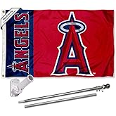 Los Angeles Angels Flag Pole and Bracket Set