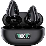 Wireless Open Ear Sport Headphones,MALIHOO Clip On Bluetooth Earbuds for Android iPhone,Bone Conduction Headphones,Wireless B